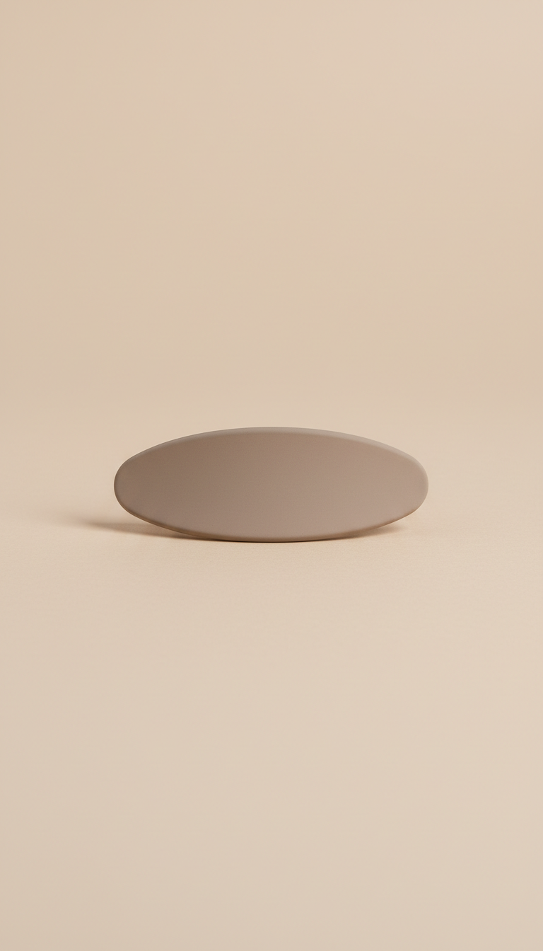 DEPOKA  Matte Oval Acetate Hair Clip